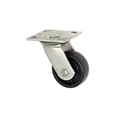 Casters, Wheels & Industrial Handling Medium Duty Caster, Swivel Plate, 3-1/2 Soft Rubber Wheel, 200 Lb. Capacity 421-3 1/2